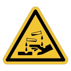 Señal de advertencia ISO 7010 W023 – Sustancias...