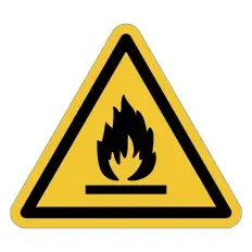 Sinal de perigo ISO 7010 W021 – Perigo materiais...