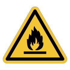 Señal de advertencia ISO 7010 W021 – Materias inflamables...