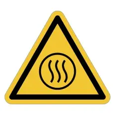 Cartelli ISO 7010 "Pericolo contenuto caldo" - W079