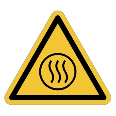Señal de advertencia ISO 7010 W079 – Contenido caliente –...