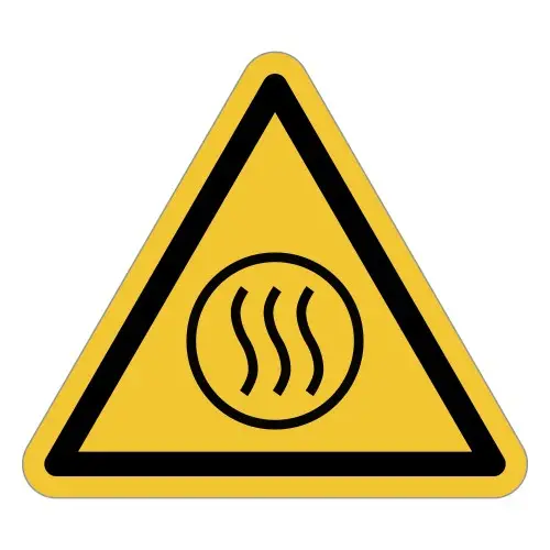 Cartelli ISO 7010 "Pericolo contenuto caldo" -...