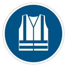 Panneau adhésif ISO 7010 M015 « Vêtements à haute...