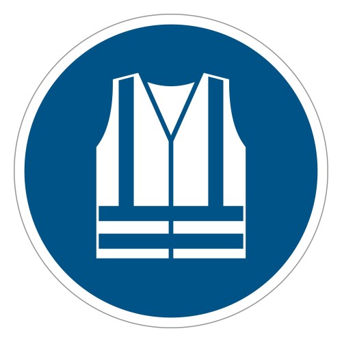 Panneau adhésif ISO 7010 M015 « Vêtements à...
