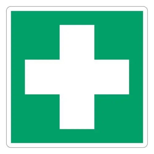 ISO 7010 E003 First aid – self-adhesive sign,...