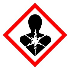 GHS08 Serious health hazard – self-adhesive pictogram sign