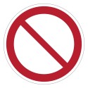 ISO 7010 P001 General prohibition sign – self-adhesive sign, 50/100 mm