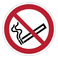 Señal de prohibición ISO 7010 P002 – Prohibido fumar –...