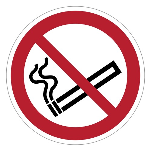 Panneau adhésif ISO 7010 P002 « Défense de...