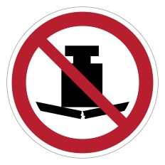 Señal de prohibición ISO 7010 P012 – Prohibido depositar...