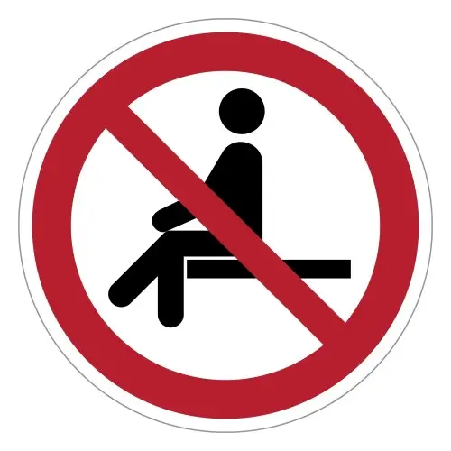 Señal de prohibición ISO 7010 P018 – Prohibido...