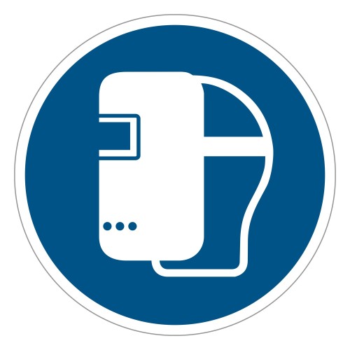 ISO 7010 M019 Wear a welding mask –...