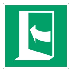 Panneau adhésif ISO 7010 E022 « Porte de secours...