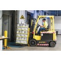 ISO 7010 W014 Forklift trucks and other industrial vehicles – self-adhesive sign, 50/100 mm