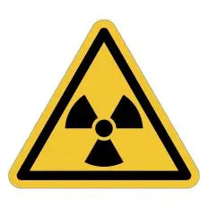 Cartelli ISO 7010 "Pericolo: materiale radioattivo o...