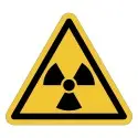 Cartelli ISO 7010 "Pericolo: materiale radioattivo o radiazioni ionizzanti" - W003