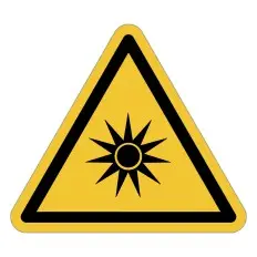 Cartelli ISO 7010 "Radiazioni ottiche" - W027