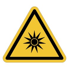 Warnzeichen W027 „Warnung vor optischer Strahlung“ – ISO...