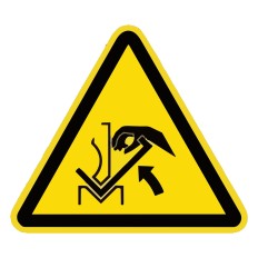 ISO 7010 W031 Hand crushing between press brake and...