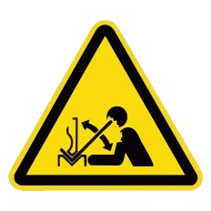 Sinal de perigo ISO 7010 W032 – Perigo movimento rápido...