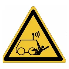 Cartelli ISO 7010 "Pericolo di essere investiti dai...
