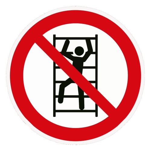 Verbotszeichen P009 „Aufsteigen verboten“ – ISO...