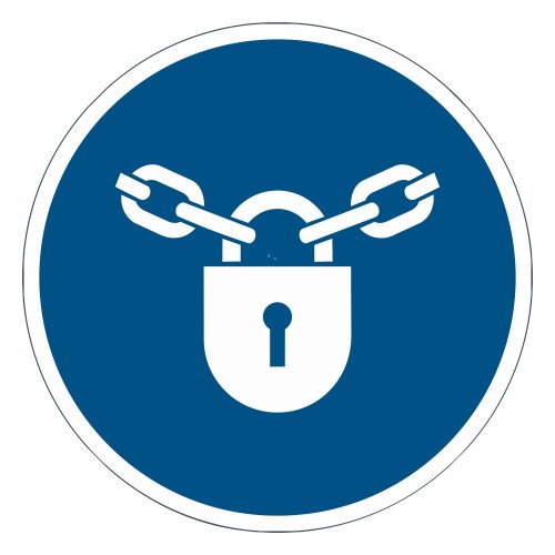 Cartelli di obbligo ISO 7010 "Tenere chiuso" -...