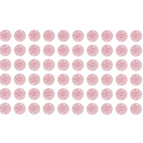 Tamper-evident warranty seal dot labels – pack...