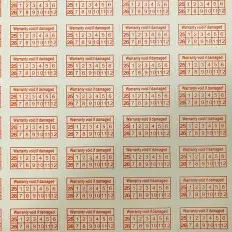 84 pezzi etichette adesive antieffrazione e...