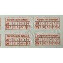84 Stück Klebetiketten gegen Einbruch und Manipulation - 10x20mm