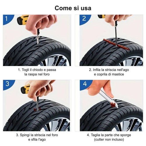 Comment utiliser le kit de réparation pneu en 4 étapes