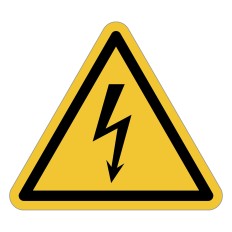 Señal de advertencia ISO 7010 W012 – Riesgo eléctrico –...