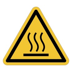 Señal de advertencia ISO 7010 W017 – Superficie caliente...