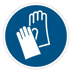 Sinal de obrigação ISO 7010 M009 – Usar luvas de proteção...