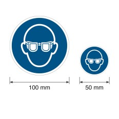 Gebotszeichen M004 „Augenschutz benutzen“ – ISO 7010,... 2