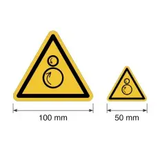 Señal de advertencia ISO 7010 W025 – Rodillos... 2