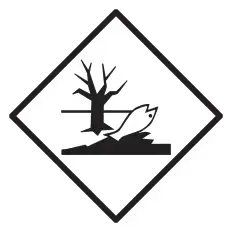 Étiquettes de danger ADR en PVC « Polluant marin » –...