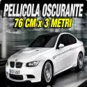 Pellicola oscurante antigraffio per vetri auto nera 20% -