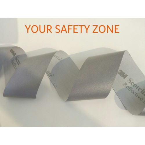 Banda reflectante plateada para costura de la marca 3M™, serie