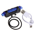  Lampe LED de sécurité Bleu de vélo DC-918 USB vente en ligne