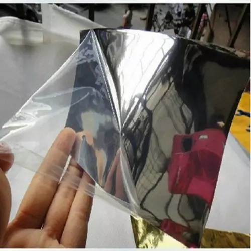 Lámina adhesiva de vinilo decorativo cromo para envoltura