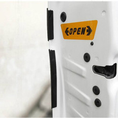 Pegatinas protectoras en caucho para portera de coche en 2 2