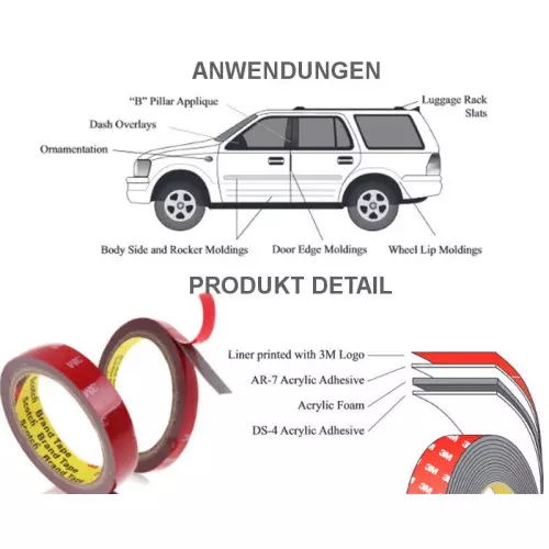 3M™ VHB Double Sided Acrylic Foam Mounting Tape Best Price