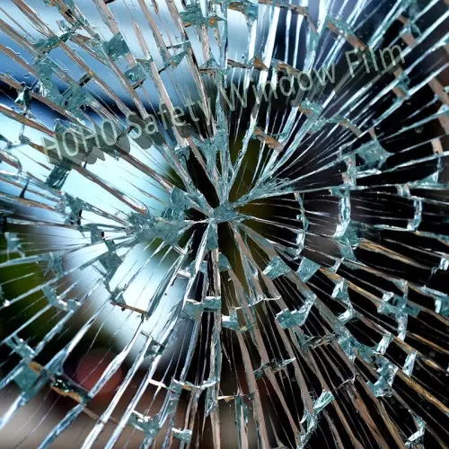 Anti-shatter/break-through film: increases glasses security and