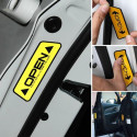 Reflective safety car door stickers, with "OPEN" writing Best