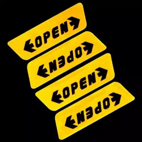 Adesivi di sicurezza per portiera auto rifrangenti, con scritta