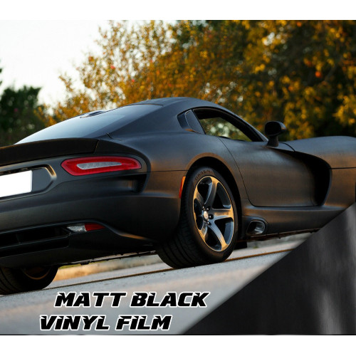 Scratchproof Matt Black Wrap Decorative Film Best Price, shop