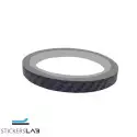 Strisce adesive per cerchi moto effetto carbonio 7/10mm x 6