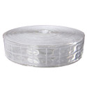 Bande réfléchissante à coudre gris argentée en PVC - 25/50 mm