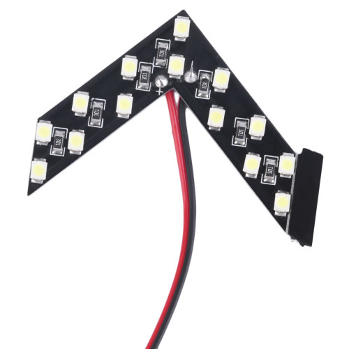 2 flechas luminosas con 14 LED SMD para retrovisores de coche